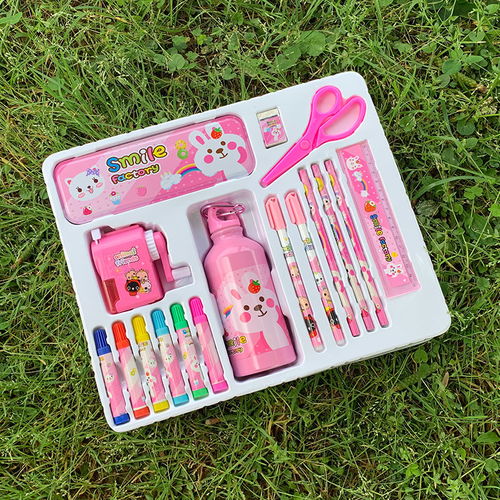 開學兒童幼兒園小學生學習用品水杯文具套裝禮盒生日禮物獎品批發