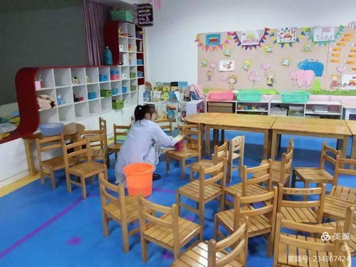 新余美佛兒賽琳國際幼兒園全園消毒工作