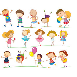 可愛幼兒園卡通人物素材指南 打造童趣天地